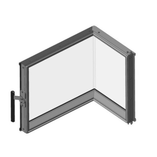 Dveře topeniště KV HEAT L 2G S 50.44.33.13   